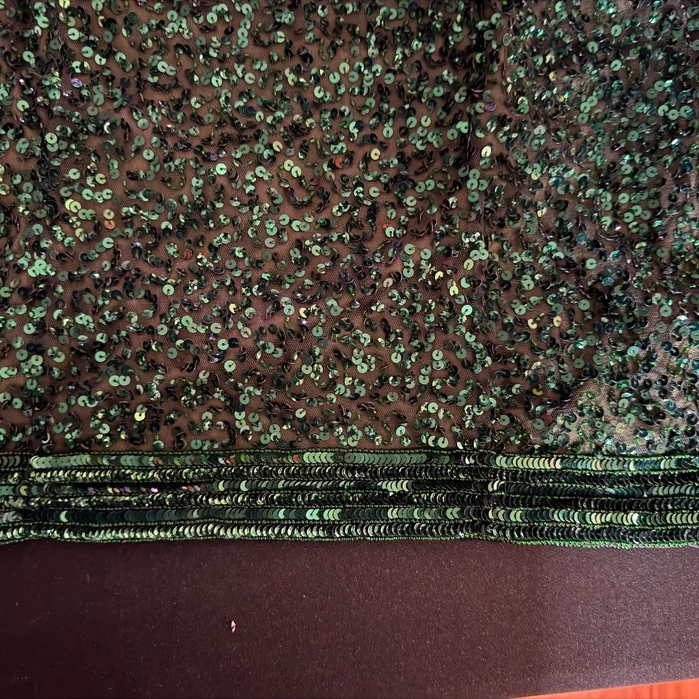 Elegant Green Sequin Dress - Picture 5 of 8
